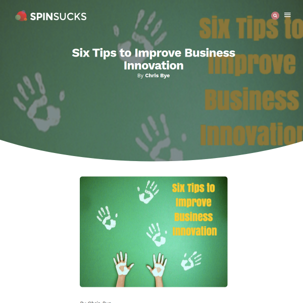 Six Tips to Improve Business Innovation by @tonicdesignco