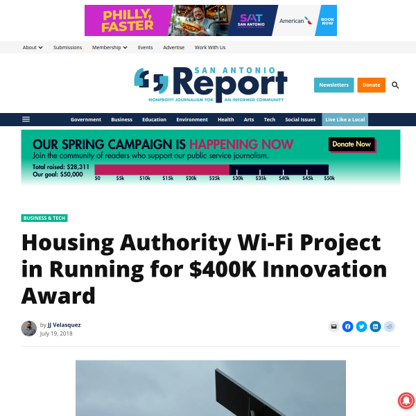 Housing Authority Wi-Fi Project in Running for $400K Innovation Award
