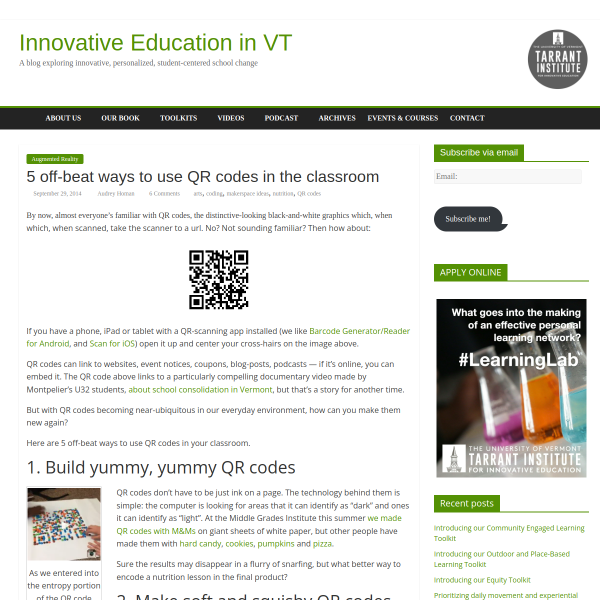 5 off-beat ways to use QR codes in the classroom - Innovation: Education