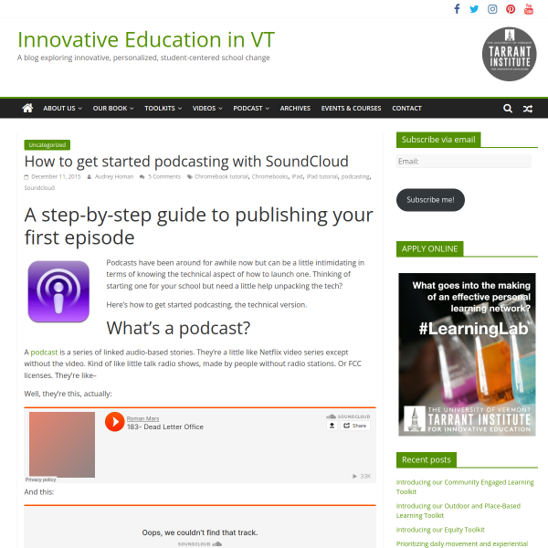 How to get started podcasting with SoundCloud - Innovation: Education