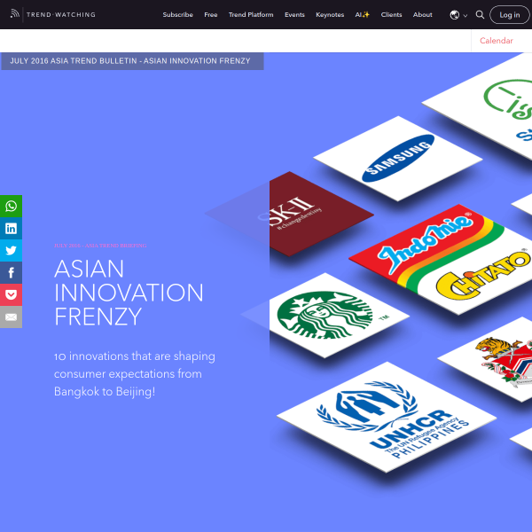 ASIAN INNOVATION FRENZY - TrendWatching