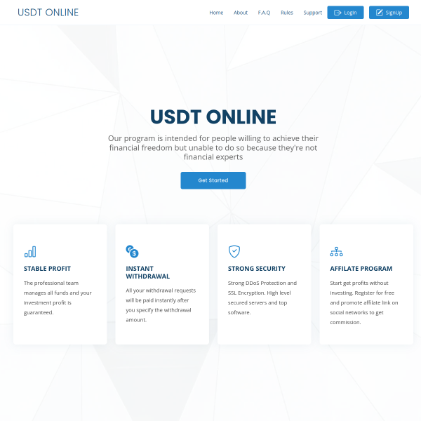  usdtonline.org screen