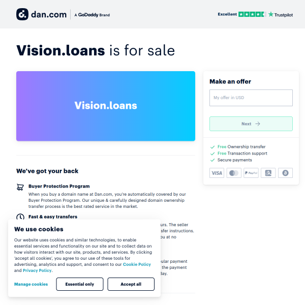  vision.loans screen