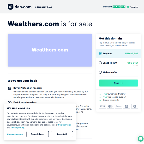  wealthers.com screen
