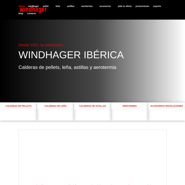Vista mini Web: https://windhager.es/