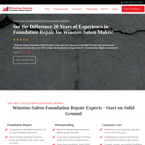Read more about: Winston-Salem Foundation Repair Experts