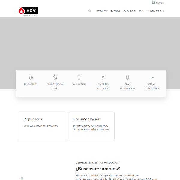 Vista mini Web: https://www.acv.com/es