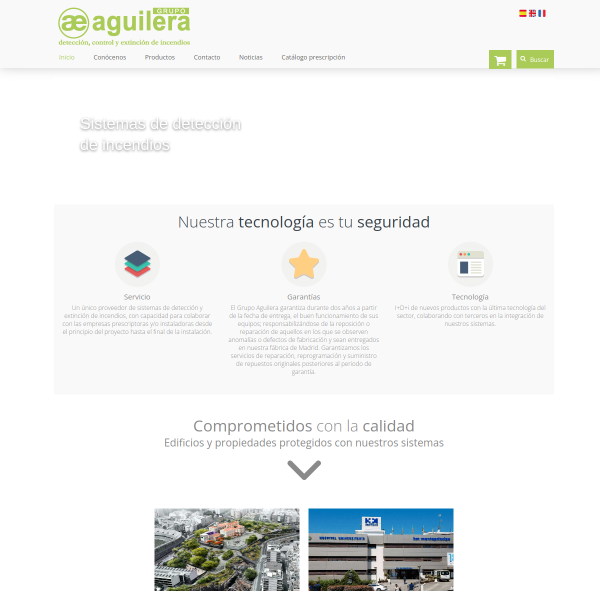 Vista mini Web: https://www.aguilera.es