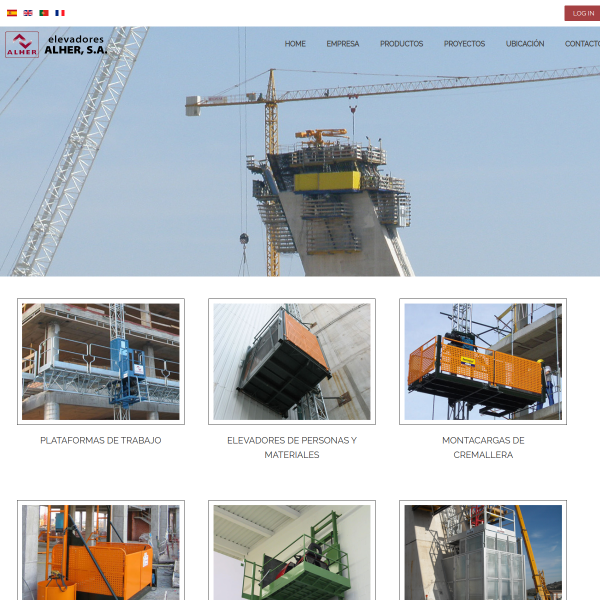 Vista mini Web: https://www.alher.es/index.php/es/