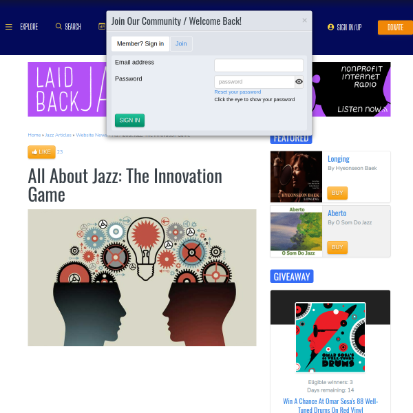 All About Jazz: The Innovation Game