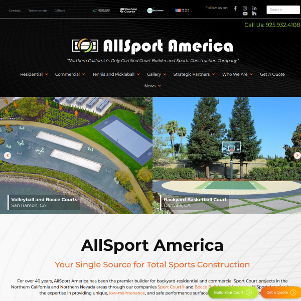 Northern California Sport Court Builder & Athletic Flooring | AllSport America