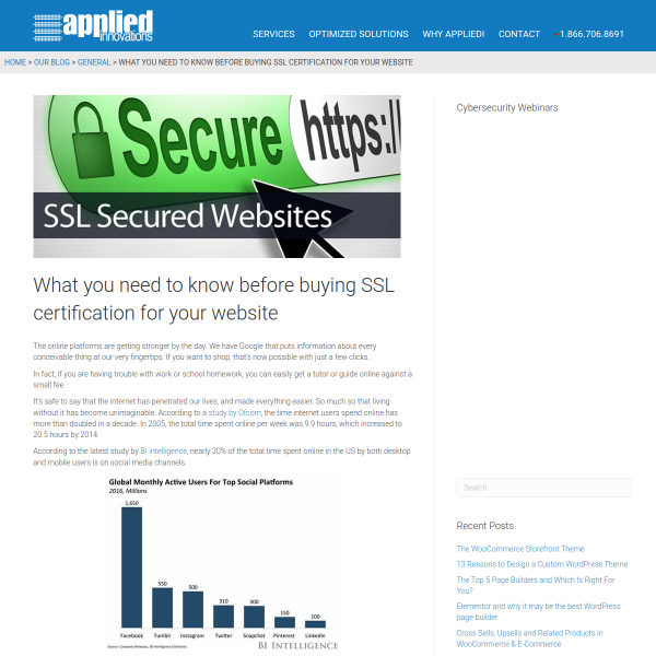 What you need to know before buying SSL certification for your website - Applied Innovations