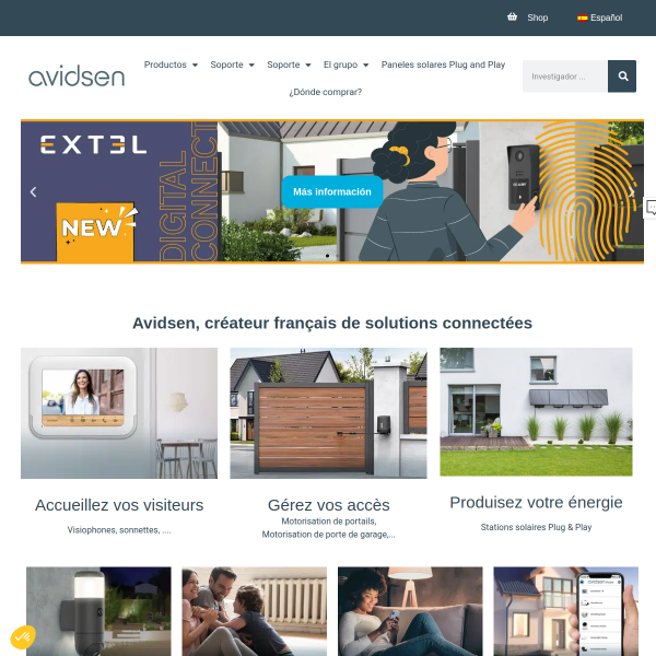 Vista mini Web: https://www.avidsen.com/es