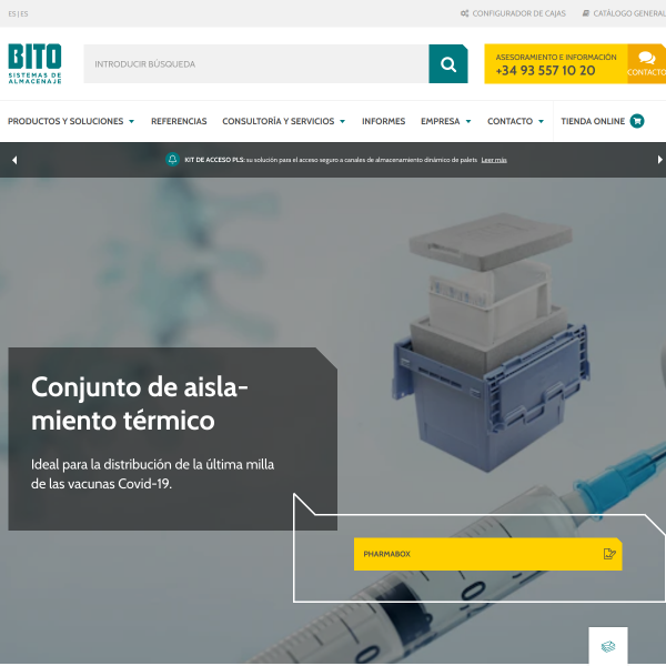 Vista mini Web: https://www.bito.com/es-es