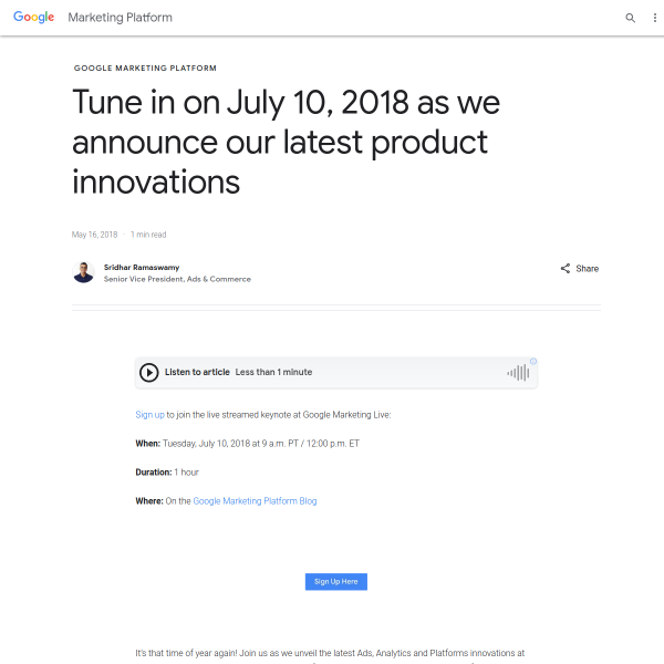 Tune in on July 10, 2018 as we announce our latest product innovations