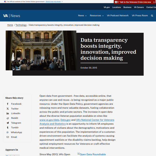 Data transparency boosts integrity, innovation, improved decision making - VAntage Point