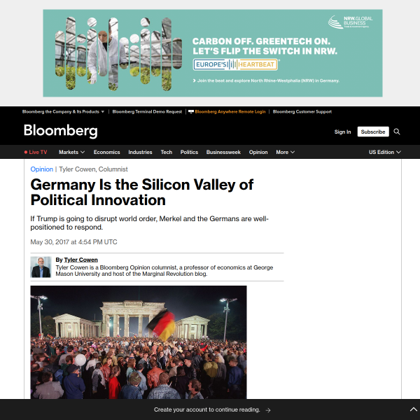 Germany Is the Silicon Valley of Political Innovation