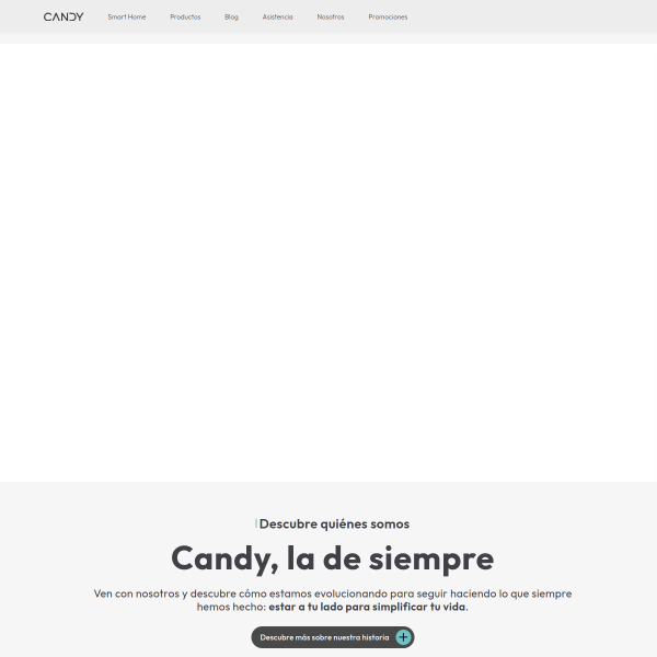 Vista mini Web: https://www.candy.es