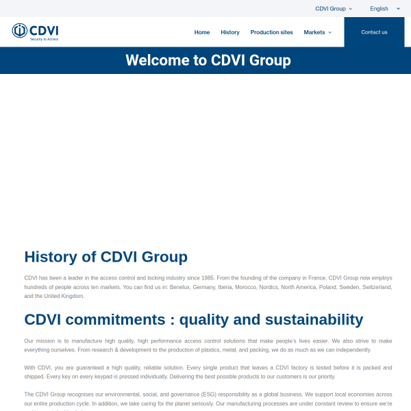 Vista mini Web: https://www.cdvigroup.com