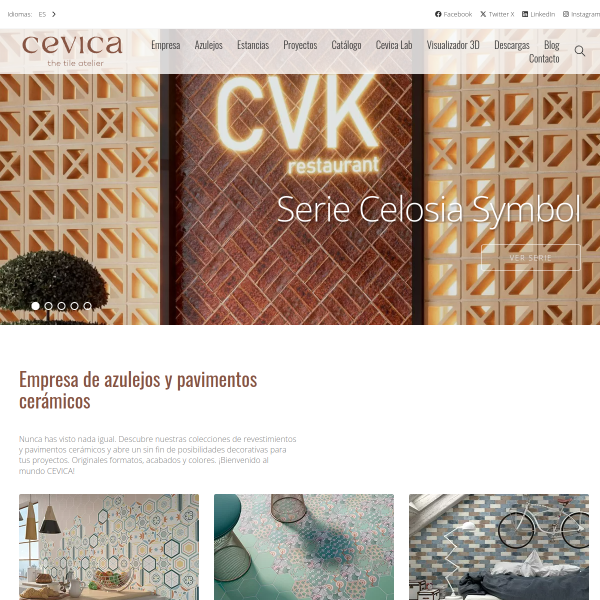 Vista mini Web: https://www.cevica.es