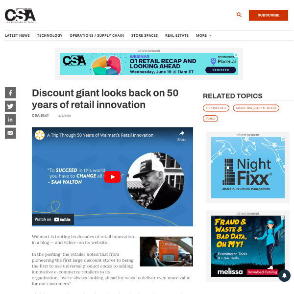 Discount giant looks back on 50 years of retail innovation -Chain Store Age