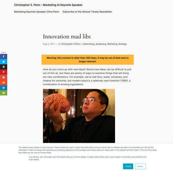 Innovation mad libs - Christopher S. Penn Marketing Blog
