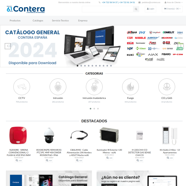 Vista mini Web: https://www.contera.es/
