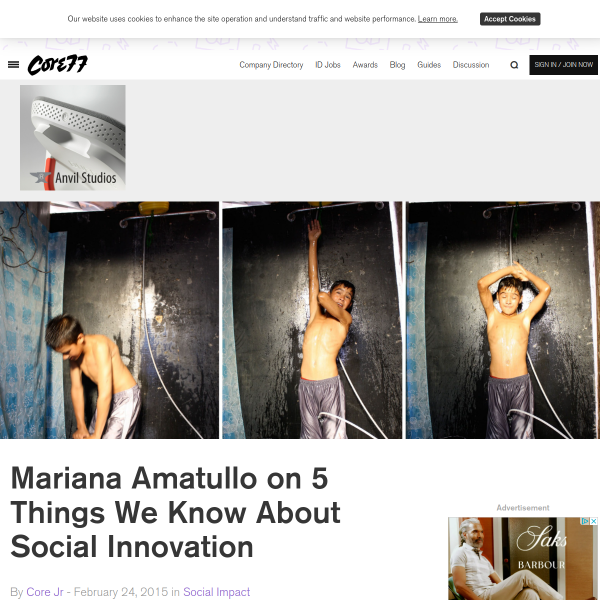 Mariana Amatullo on 5 Things We Know About Social Innovation - Core77