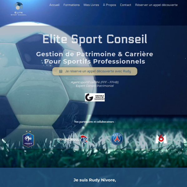 Elite Sport Conseil — Optimisation du parcours de vente & stratégie d'acquisition