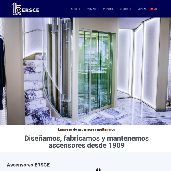 Vista mini Web: https://www.ersce.es
