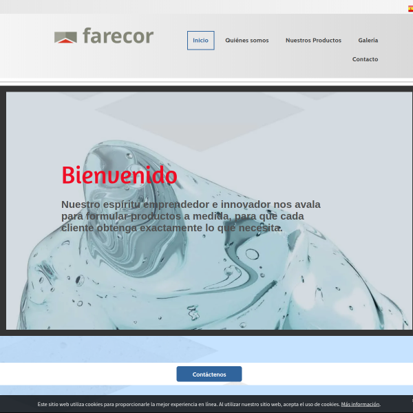 Vista mini Web: https://www.farecor.es/
