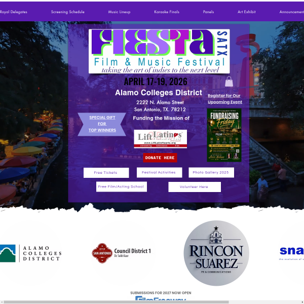 Fiesta Film Festival website