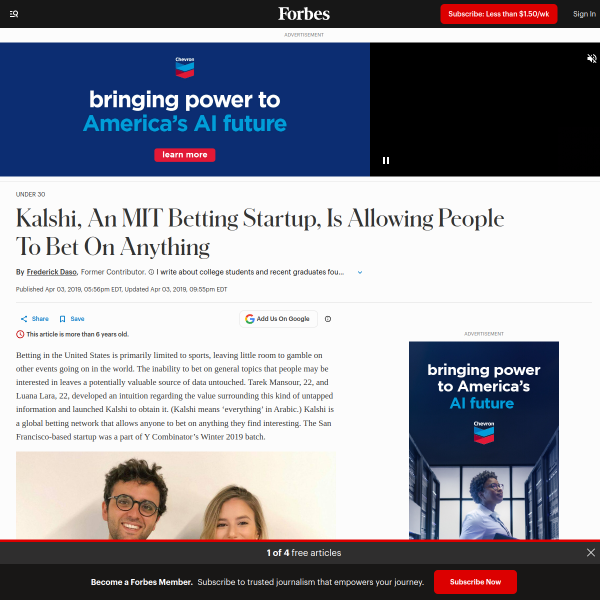 Forbes Kalshi betting on anything illustration