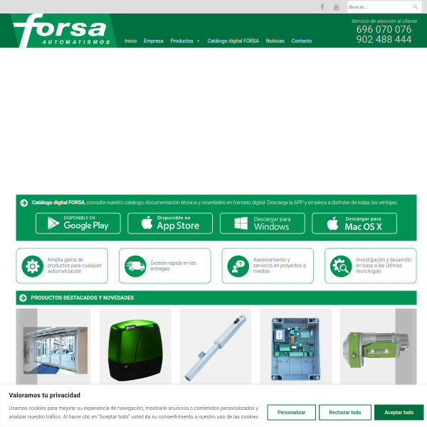 Vista mini Web: https://www.forsa.es