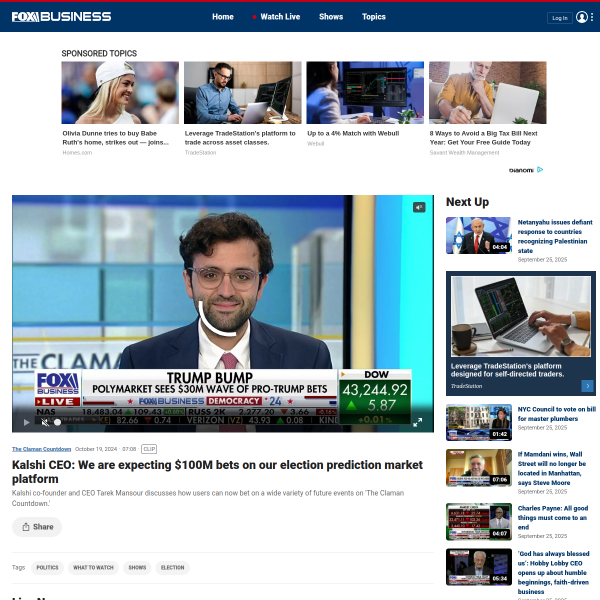 Fox Business interview illustration