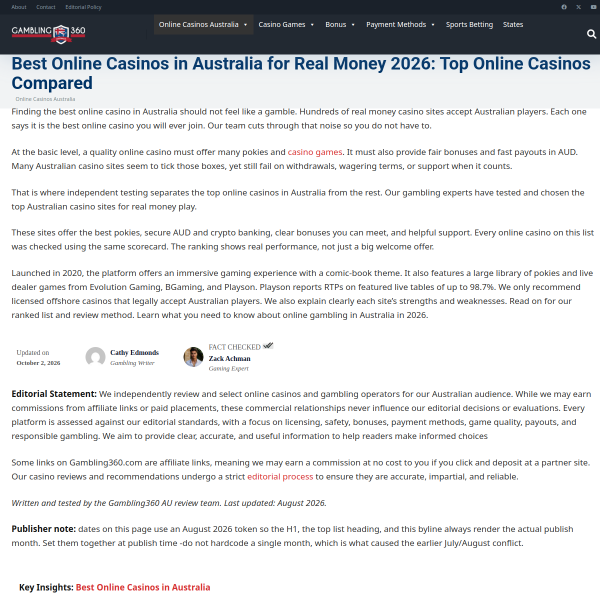 best online casinos in australia gambling360
