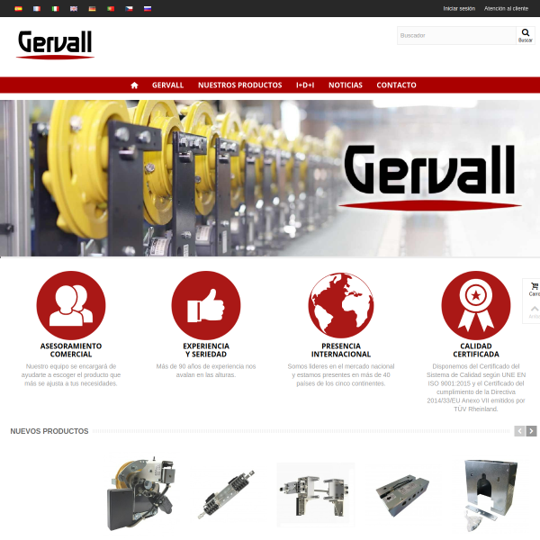 Vista mini Web: https://www.gervall.es
