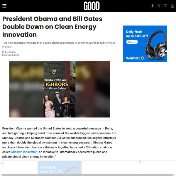 President Obama and Bill Gates Double Down on Clean Energy Innovation