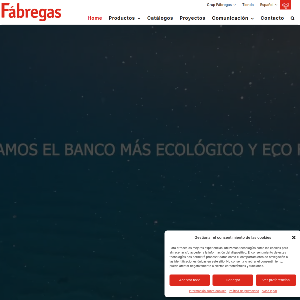 Vista mini Web: https://www.grupfabregas.com