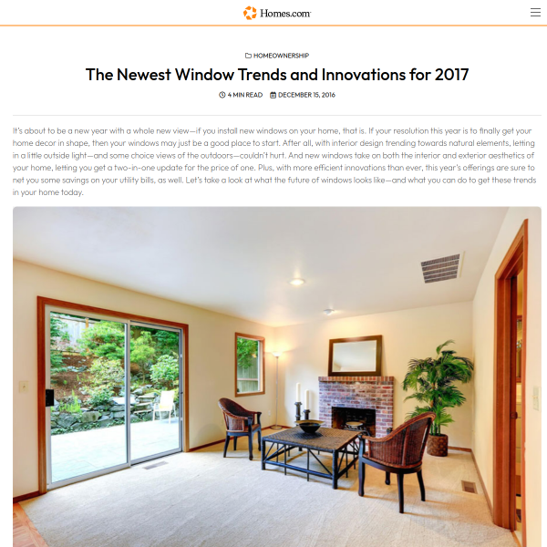 The Newest Window Trends and Innovations for 2017 - Homes.com