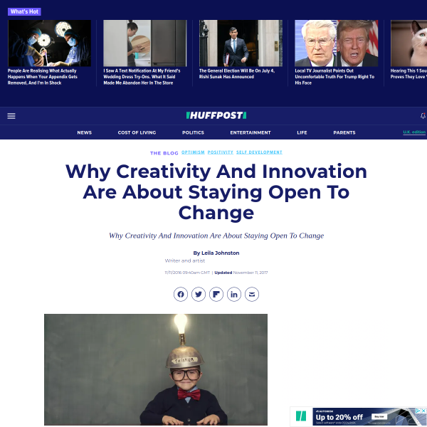 Why Creativity And Innovation Are About Staying Open To Change