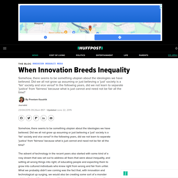 When Innovation Breeds Inequality