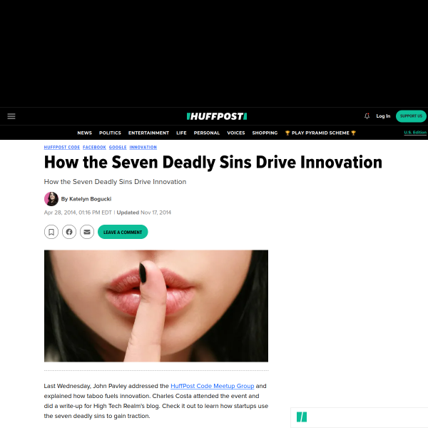 How the Seven Deadly Sins Drive Innovation