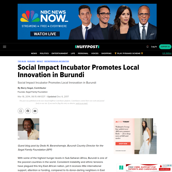 Social Impact Incubator Promotes Local Innovation in Burundi