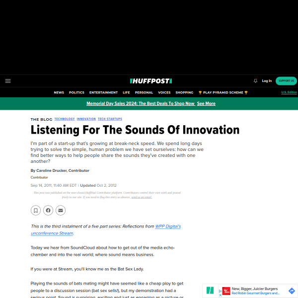 Listening For The Sounds Of Innovation