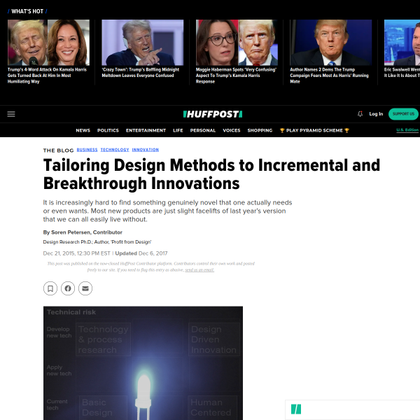 Tailoring Design Methods to Incremental and Breakthrough Innovations