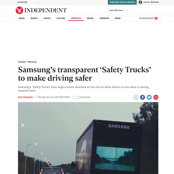Samsung's newest transport innovation to save lives