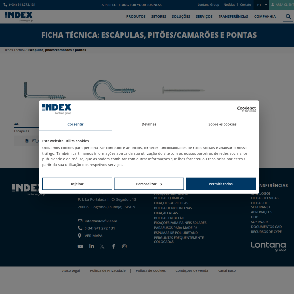 Vista mini Web: https://www.indexfix.com/es