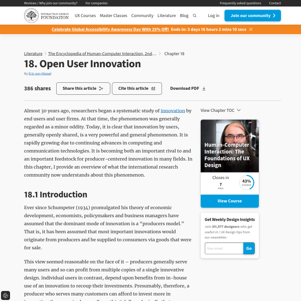 Open User Innovation