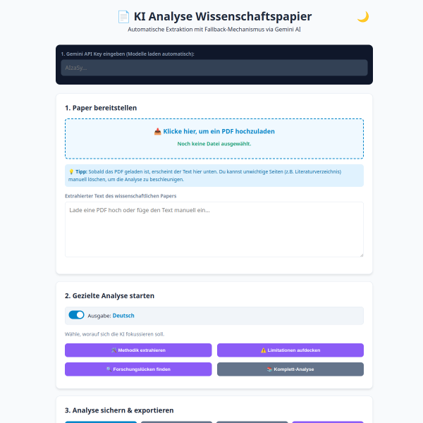 Analyse wissenschaftliches Paper